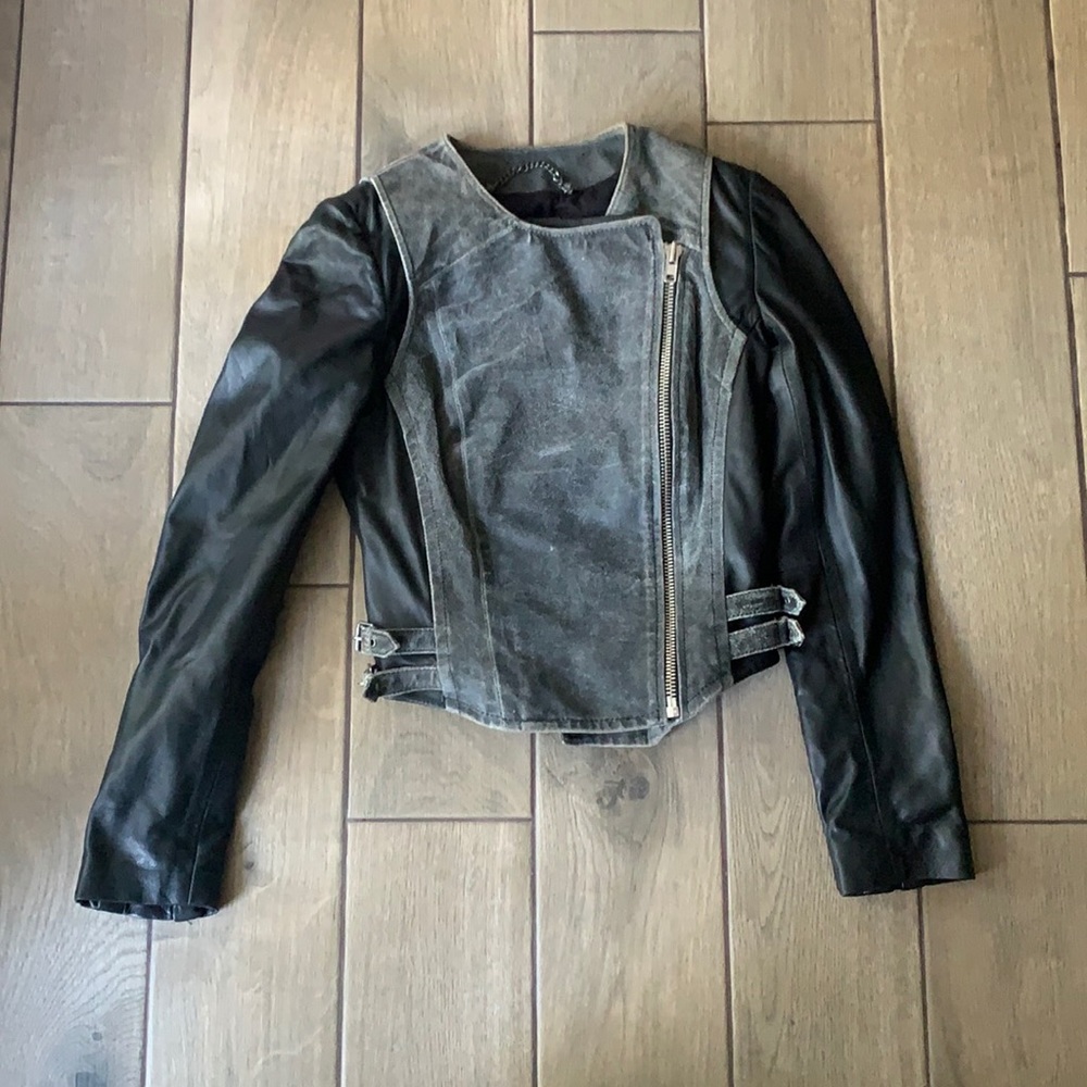 NWOT Muubaa leather Moto jacket